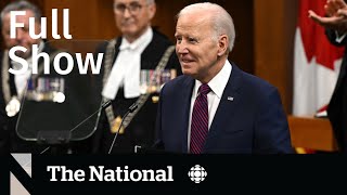 CBC News: The National | Biden’s trip wraps up, Paltrow testifies, Bird flu