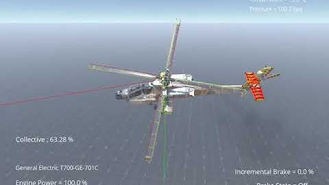 Silantro Unity3D Helicopter Simulator: AH-64 Apache Flight Test