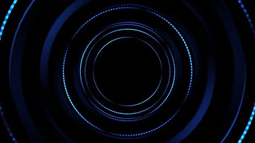 Neon Blue Geometric Line Abstract - VFX Video Loop HD - Free VJ Loops Download