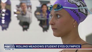 Rolling Meadows sophomore swimmer Vera Conic qualifies for the 2024 Olympic Trials
