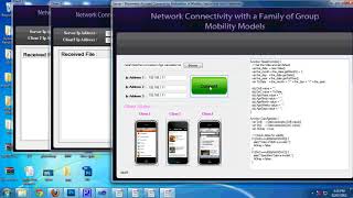 Network Connectivity with a Family of Group Mobility Models in Dotnet