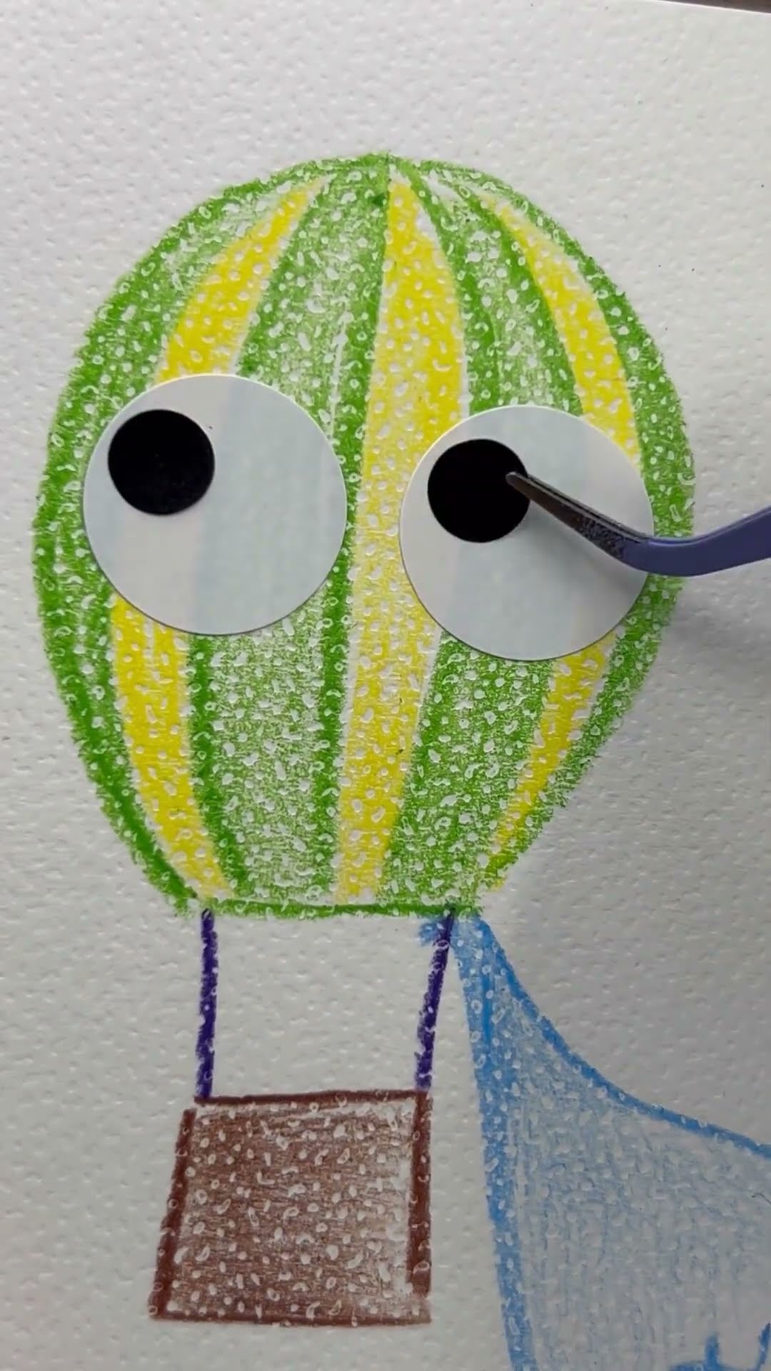 え！わ！引っかかってるー！#asmr #色鉛筆 #イラスト #アナログ