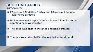 NEW INFO: Mother, boyfriend arrested after 5-year-old shot in Pitt County