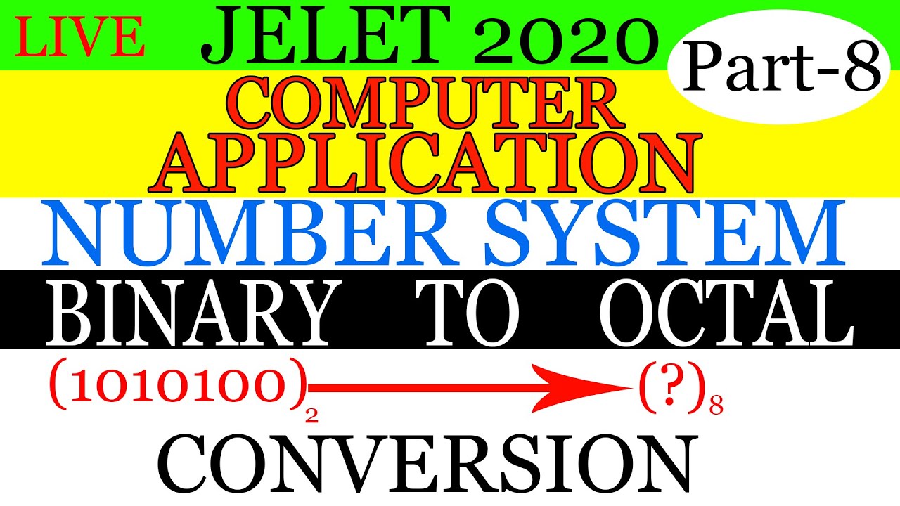 BINARY TO OCTAL CONVERSION || NUMBER SYSTEM || COMPUTER APPLICATION ...