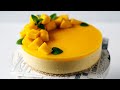 Healthy No-Bake Mango Cheesecake