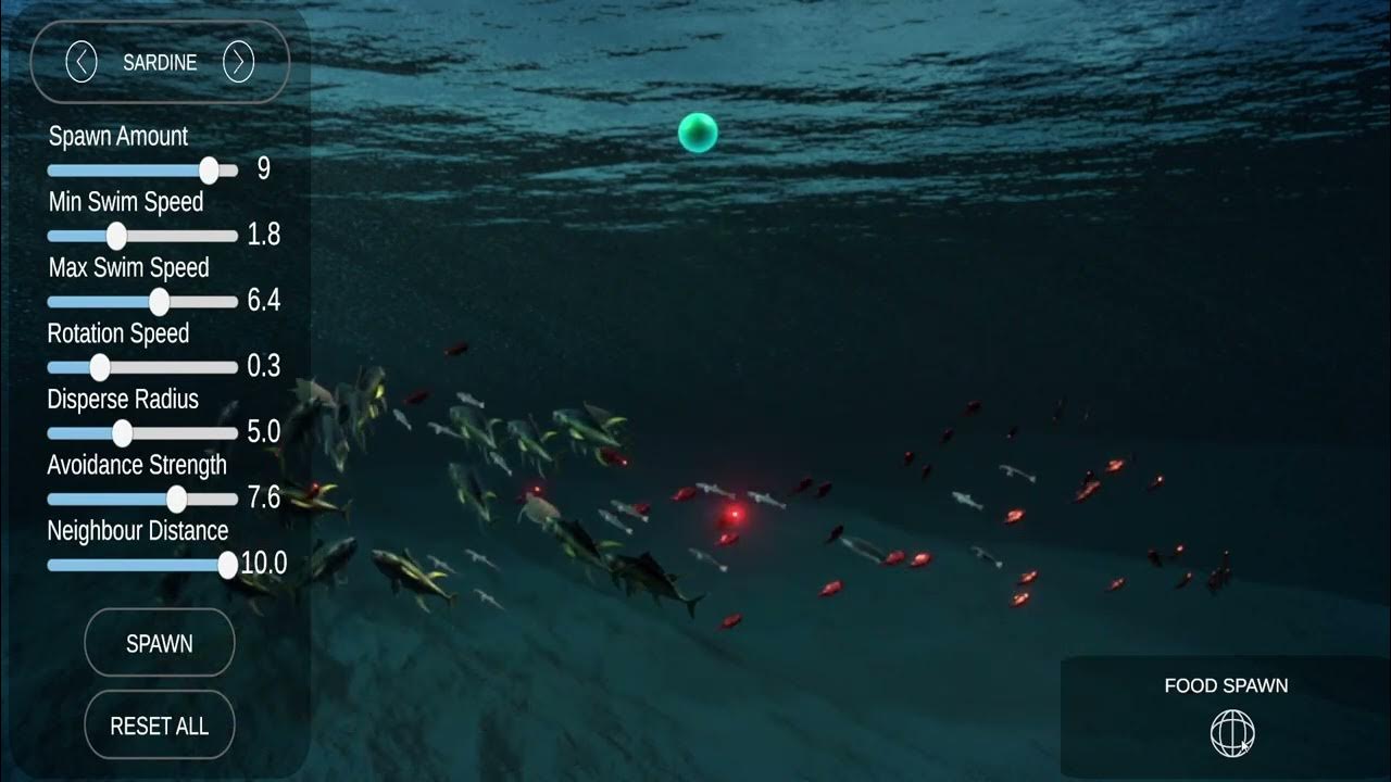 Satisfying underwater simulation in unity using boids apg course work