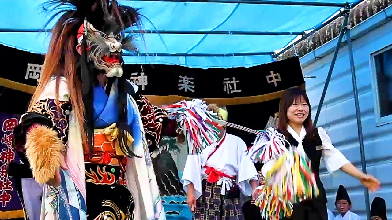 石見神楽 黒塚（後半）】 #岡崎神楽社中 2026.4.26～サラダ館周布店