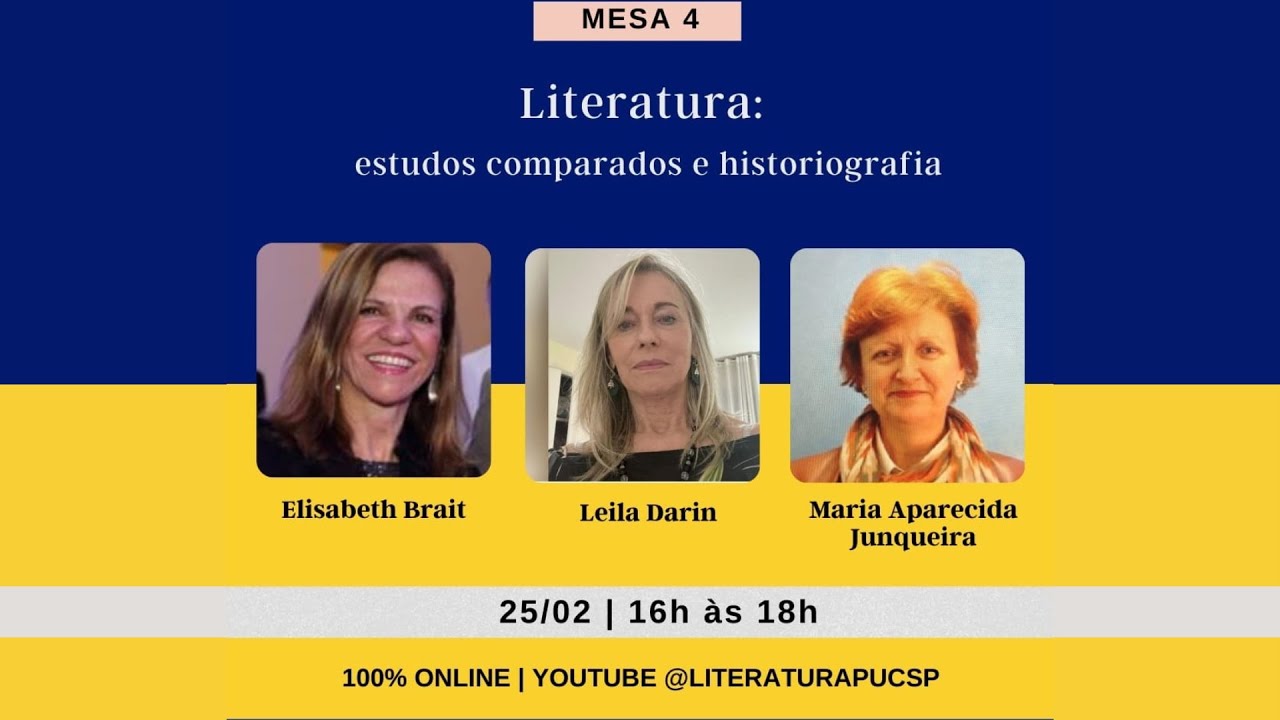 MESA 04 — Literatura: estudos comparados e historiografia Das 16h às 18h
