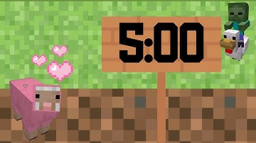 5 Minute Timer- Deep Focus for Relaxing, Studying and Working Minecraft Themed