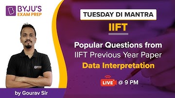 Popular Questions from IIFT Previous Year Paper – DI | IIFT 2022 | Gourav Gupta | BYJU’S Exam Prep