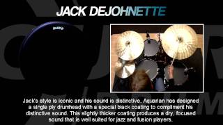Aquarian Drumheads® JD-13 Jack DeJohnette™ Parche Tom 13" Texture Coated™ Negro video