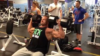 Shoulders with CONTEST WINNER Jenna and Joe from MuscleandStrength.com at the OLYMPIA!