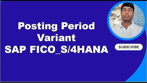 SAP FICO Posting period Variant // Basic Setting_1 // PPV // Open and Close Posting Period