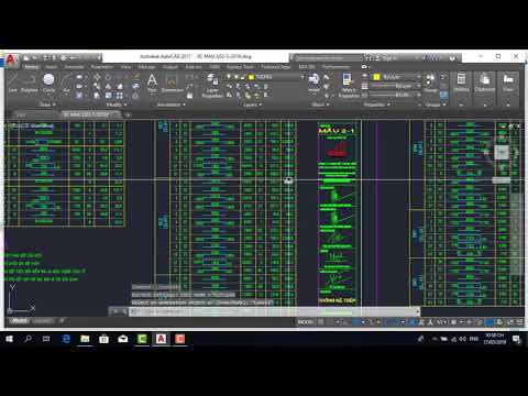 Chuyển bảng thống kê thép cad sang excel