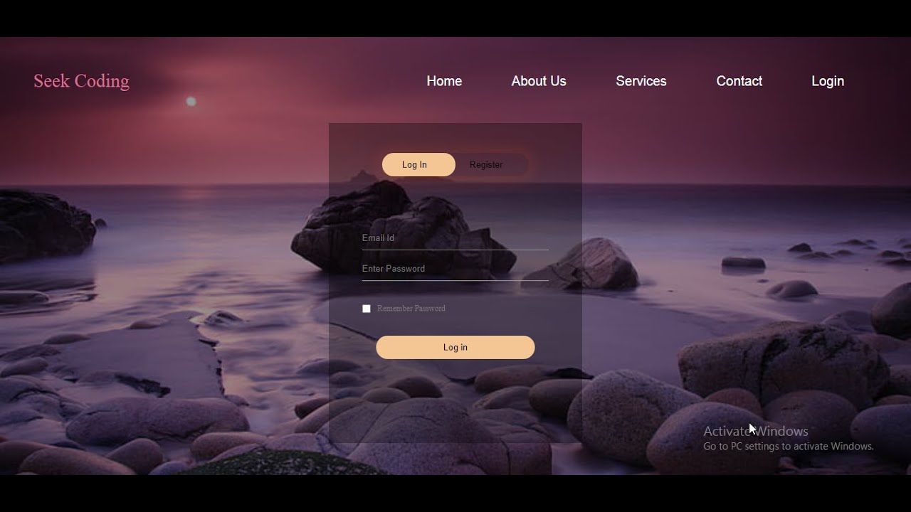 template css สวย ๆ  Update  How To Create A Website Using #HTML And #CSS With Login \u0026 Registration Form||HTML \u0026 CSS.