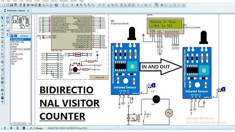 How to make a bidirectional visitor counter using ir sensor