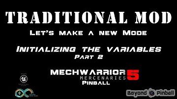 Initializing the variables "Part 2"