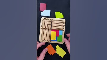 Expand the bars to build the levels. IQ Puzzle Level 4. #puzzlesolving #puzzle