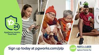 Heater repairs with PGW Parts & Labor Plan appliance protection plan