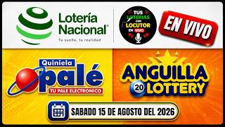 NATIONAL LOTTERY NIGHT DRAW QUINIELA PALE Leidsa ANGUILA LIVE Saturday August 15 2026