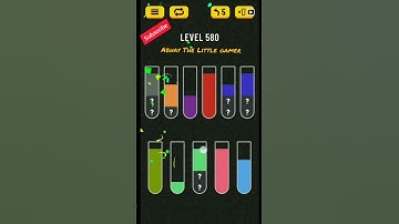 Water sort puzzle level 580
