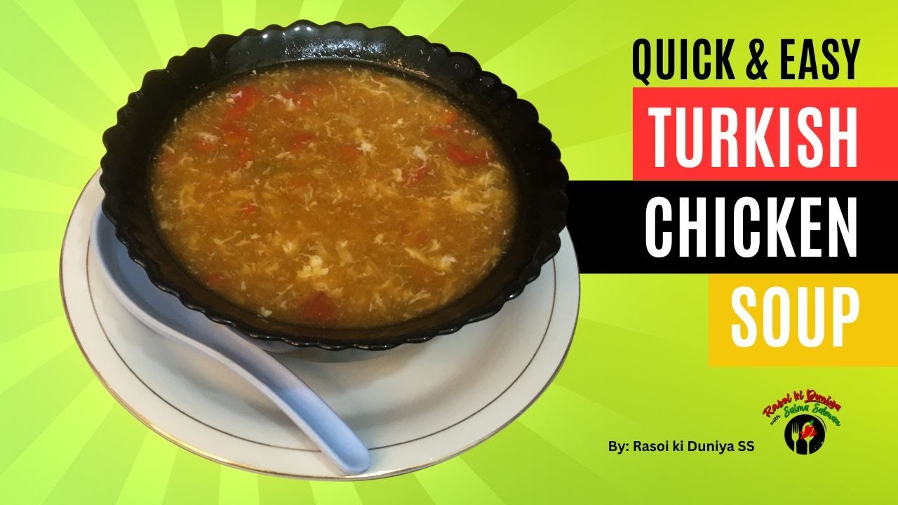 Быстрый и простой рецепт турецкого куриного супа | Зимний полезный куриный суп | Rasoi ki Duniya SS
