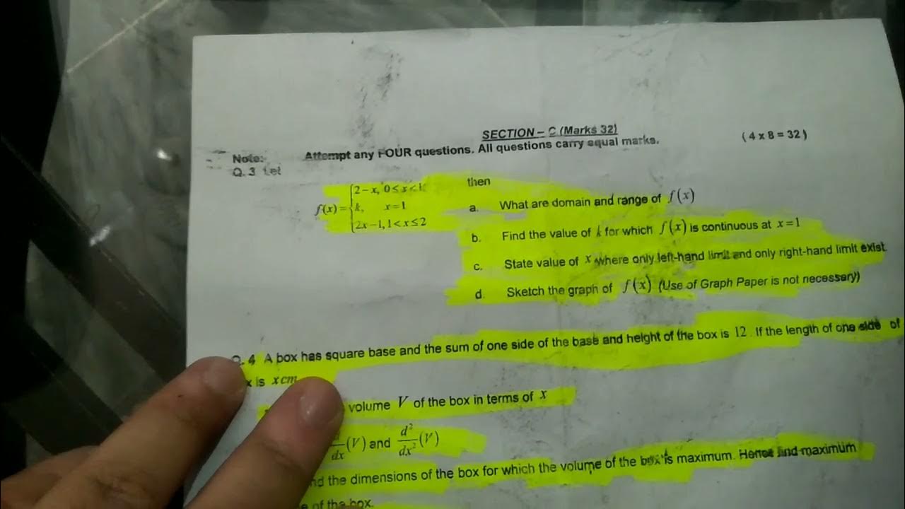 subjective paper 2nd year math paper 2023 federal board class 12