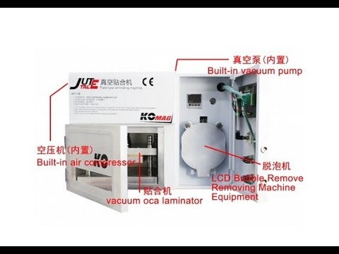 5 in 1 Vacuum Laminator Machine Built in Vacuum Pump Not Need Air compressor and Bubble Remover - YouTube