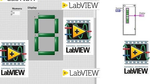 Display de 7 segmentos en labview usando array, clusters, case, while loop  y booleanos