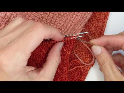 Kitchener stitch CabooseWay cowl DK