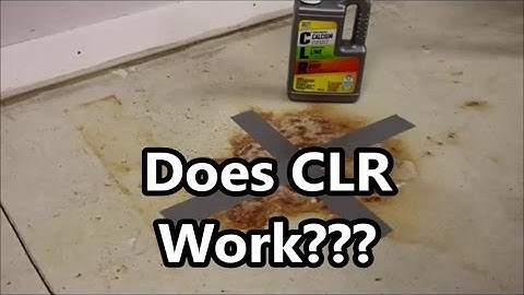 Concrete Rust Stain Cleaning Test 1 of 4: Does CLR Calcium Lime and Rust Work?