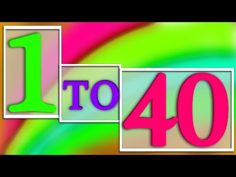 1-40 Numbers Song | Preschool Learning Videos For Kids