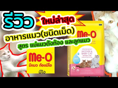 Review(รีวิว) อาหารแมวมีโอ แม่แมวและลูกแมว (Me-O Mother & Baby) ก้าวแรกสุขภาพดี (แถมเม็ดเล็กมาก!!)