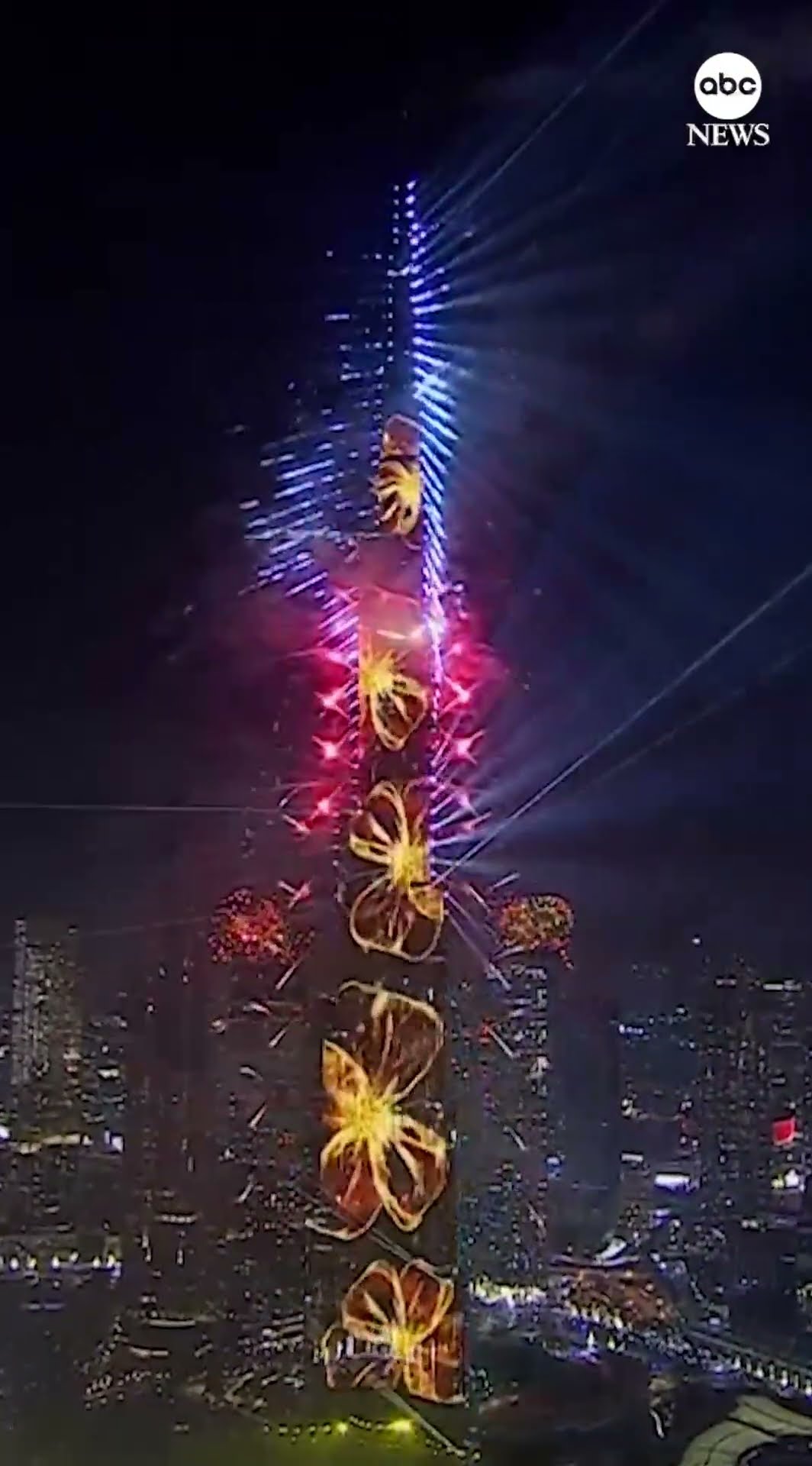 Dubai rings in 2025 with light display at Burj Khalifa