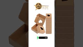 Heart Window Kraft Box 😍📦 | Premium Packaging Satisfaction #shorts #viral #box #packaging #trending