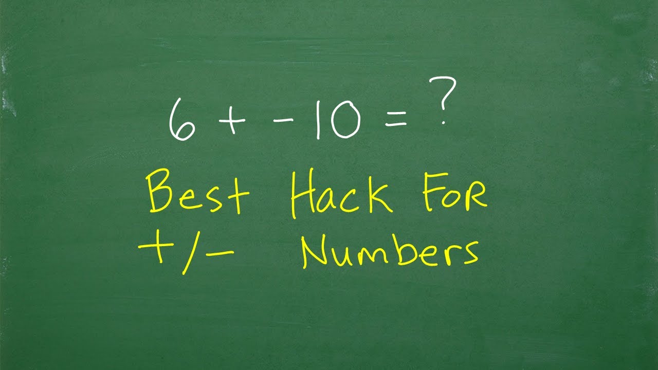 best-positive-and-negative-numbers-hack-how-to-add-numbers-youtube