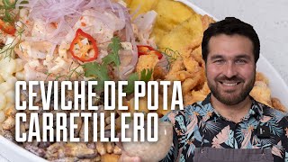 COMO PREPARAR CEBICHE CARRETILLERO CON POTA (CALAMAR GIGANTE) | GIACOMO BOCCHIO