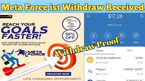 Meta Force ist Withdraw Received | How to Earn Extra Money