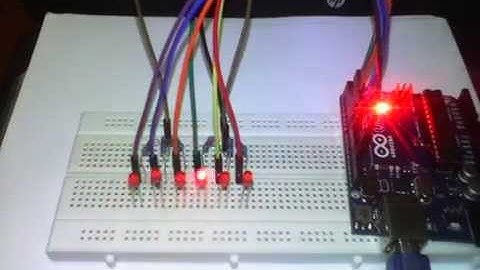 Running LED dengan Arduino