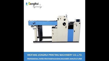 DOUBLE SIDES OFFSET PRINTING MACHINE 1 COLOR+1 COLOR ZONGRUI