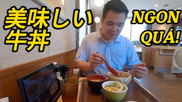 ĂN CƠM THỊT BÒ GYUDON TẠI QUÁN SUKIYA Ở NHẬT | すき家で牛丼を食べた