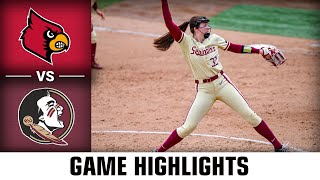 Louisville vs. Florida State Softball Highlights (2023) (Game 3)