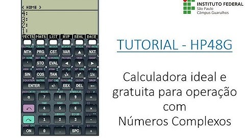 Tutorial HP48G para cálculo com Números Complexos