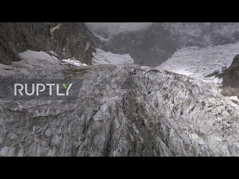 Video: Mont Blanc Gletsjer Kollaps