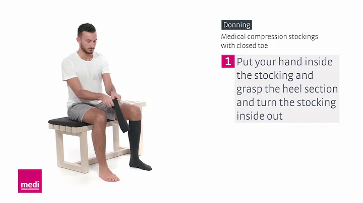 Donning a medical compression sock