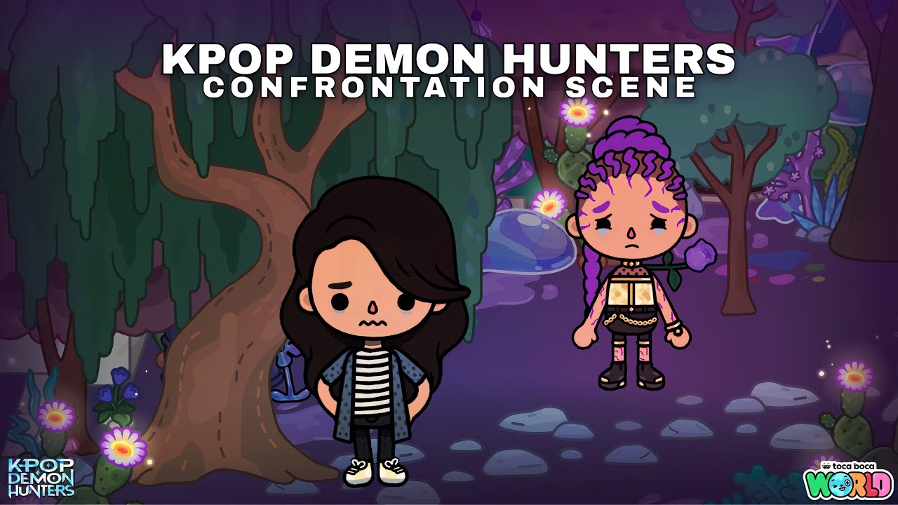 Kpop Demon Hunters Celine and Rumi confrontation scene! 😠✨ | Toca Life World x Kpop Demon Hunters 🌎😈