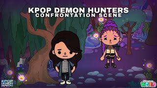 Kpop Demon Hunters Celine and Rumi confrontation scene! 😠✨ | Toca Life World x Kpop Demon Hunters 🌎😈