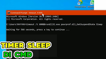 Cara Setting Timer Sleep Laptop atau Sleep Otomatis Via cmd (Command Prompt)