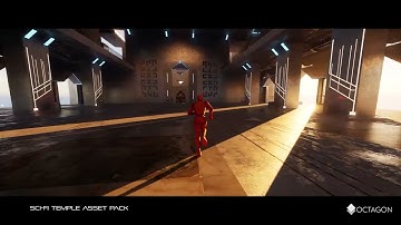 Unreal Engine 5 Sci Fi Temple Asset Pack Demo Gameplay