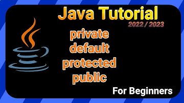 VISIBILITY - Java TUTORIAL 2022/2023 for BEGINNERS